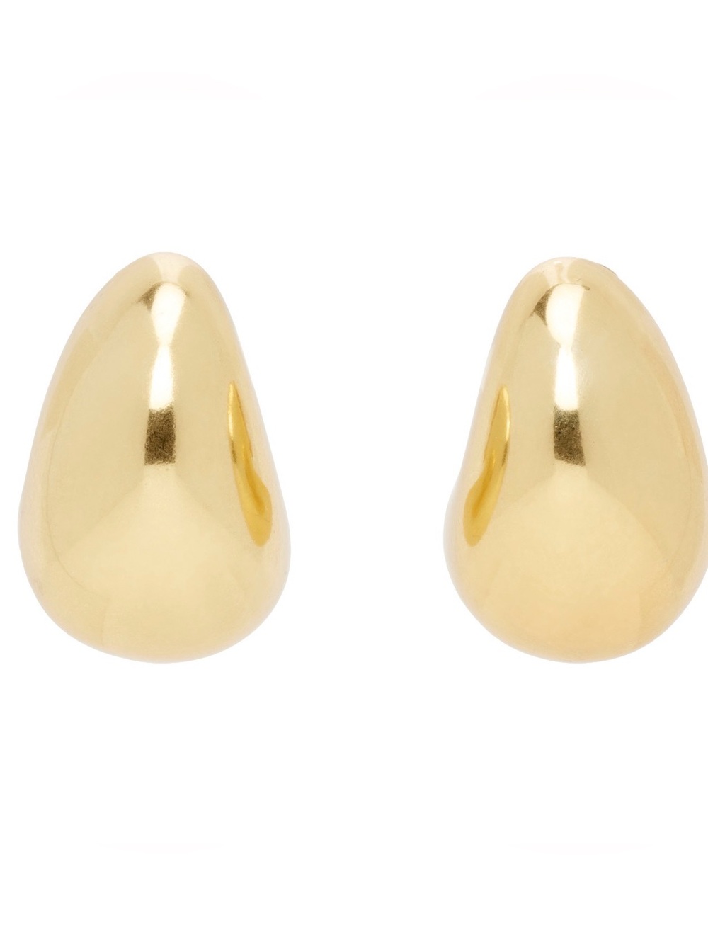 MAX MARA CLIP ON GOLD EARRINGS